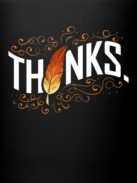 Merci Brown Feather Thanksgiving