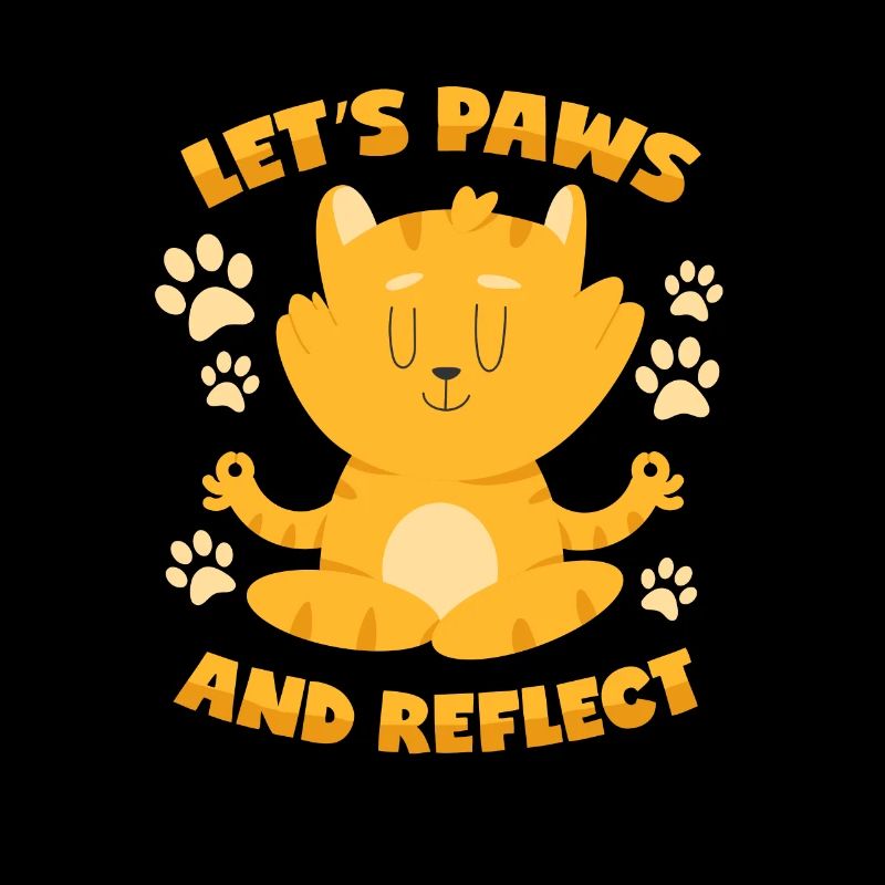 Cat: Pause and Reflect - Meditation