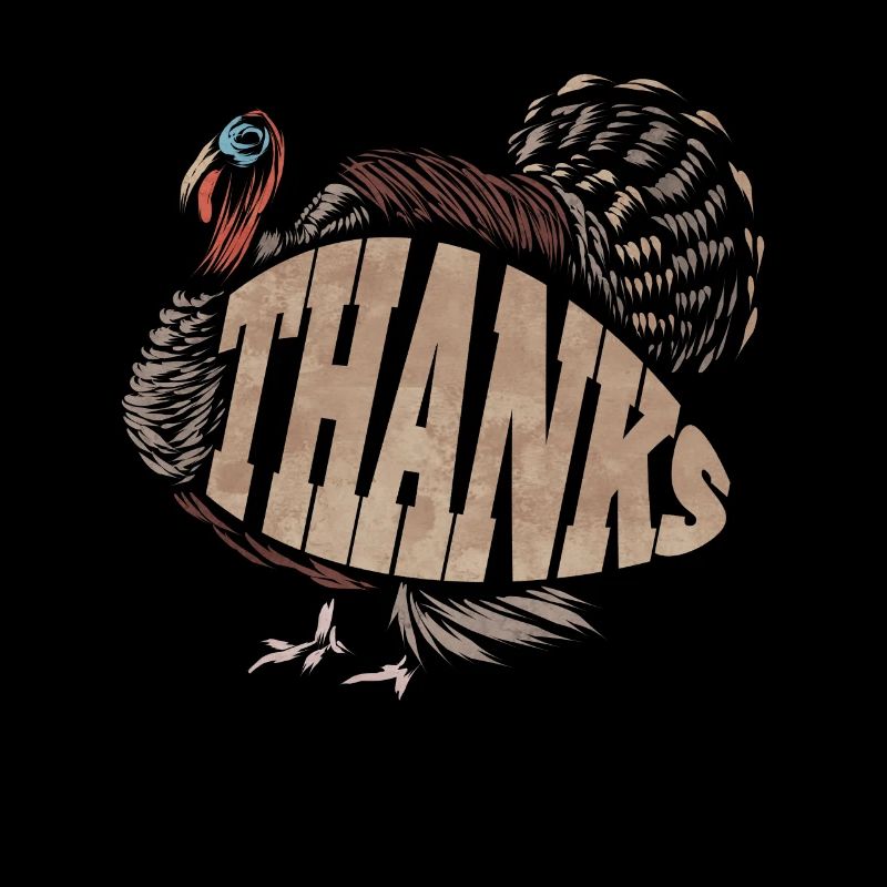 Big Turkey Saying Thanks For Thanksgiving