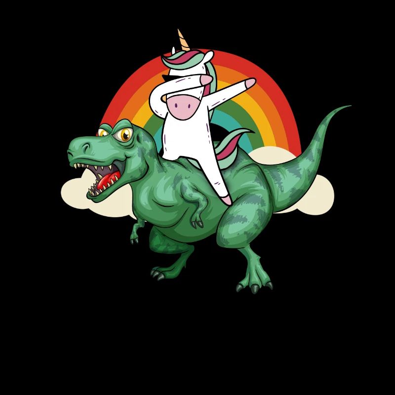 Dabbing Einhorn Reiten T Rex Jungen Mädchen Halloween
