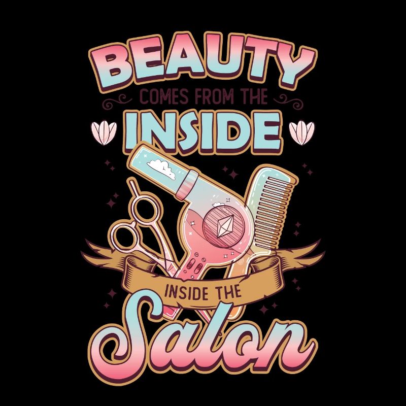 La beauté vient de l’intérieur du salon de coiffure