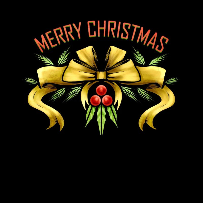 Gui ruban Joyeux Noël