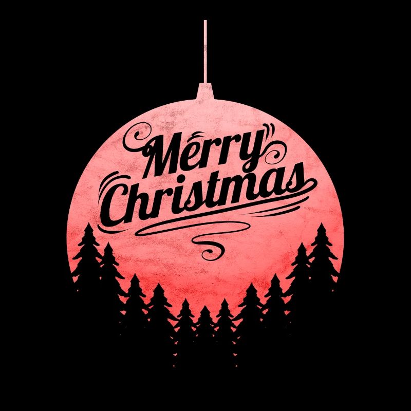 Bal de Noël avec arbres Joyeux Noël