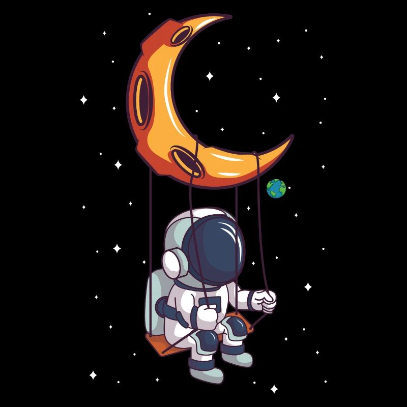 Astronaut rocks astronomer alien on the moon