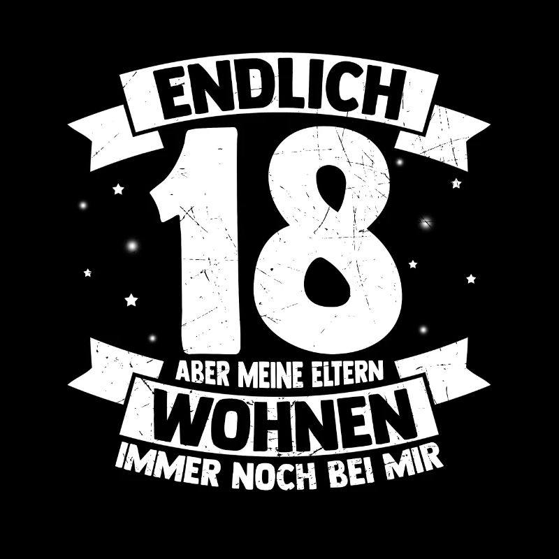 Endlich 18 Geburtstag Party Feiern Geschenk Geburt