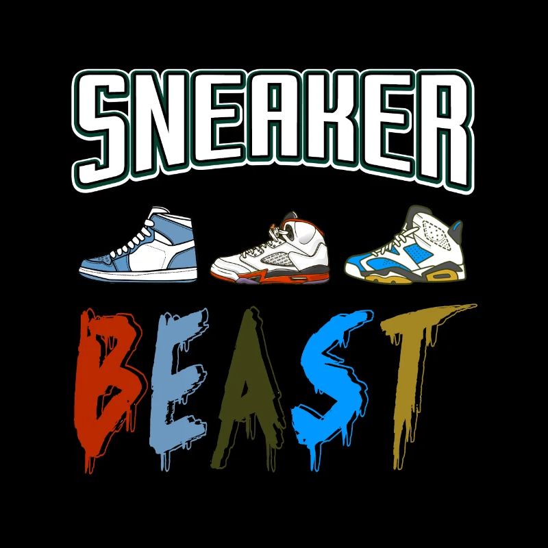 Sneaker Beast Retro Funny Sneaker Head T-Shirt