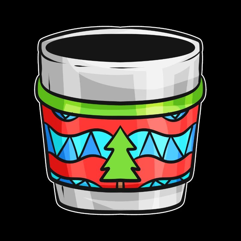 Bécher d’automne avec pull moche pour Noël