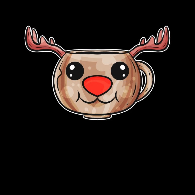 Eggnog Cup Rudolph The Reindeer Christmas