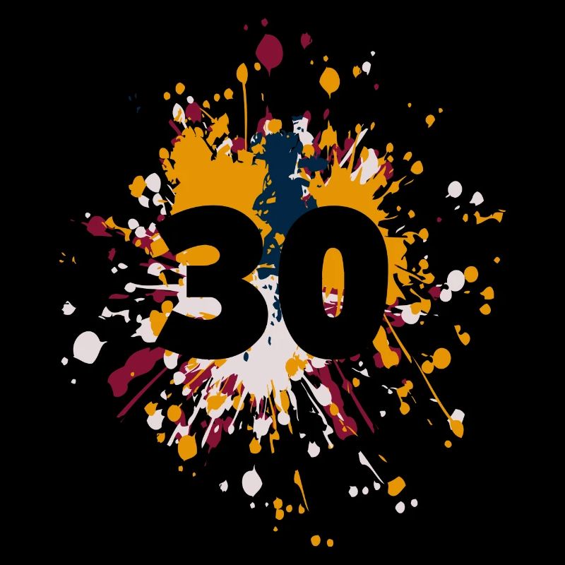 Nombre 30e couleur Splash