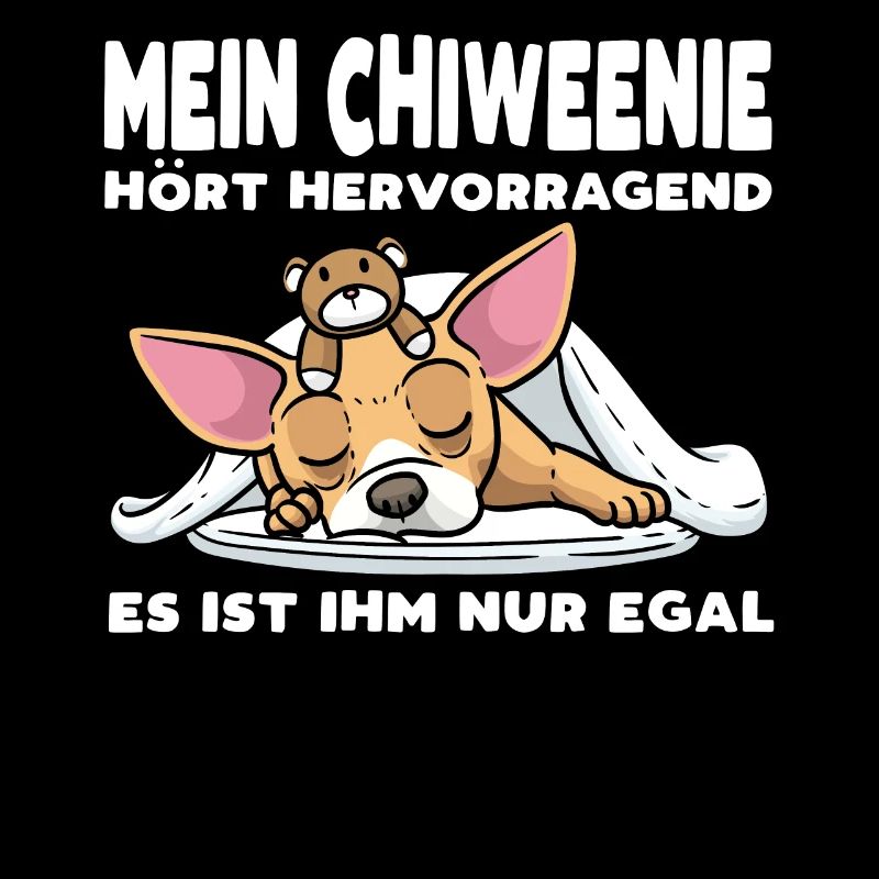 Chiweenie Hund Mit Kuscheltier Schlafen Schlummern
