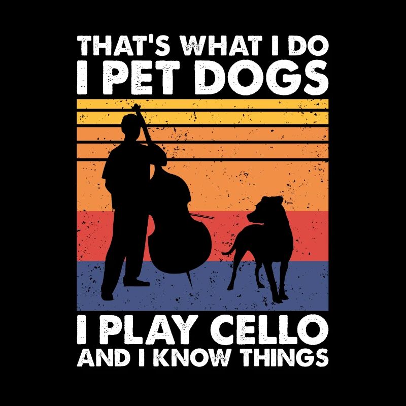 C’est ce que les chiens de compagnie jouent au violoncelle et savent les choses