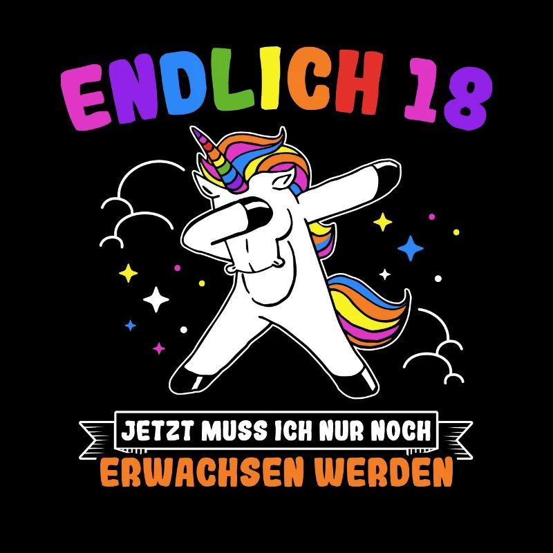 Endlich 18 Geburtstag Party Feiern Geschenk Geburt