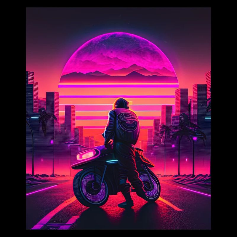 Retrowave Synthwave 80s Design