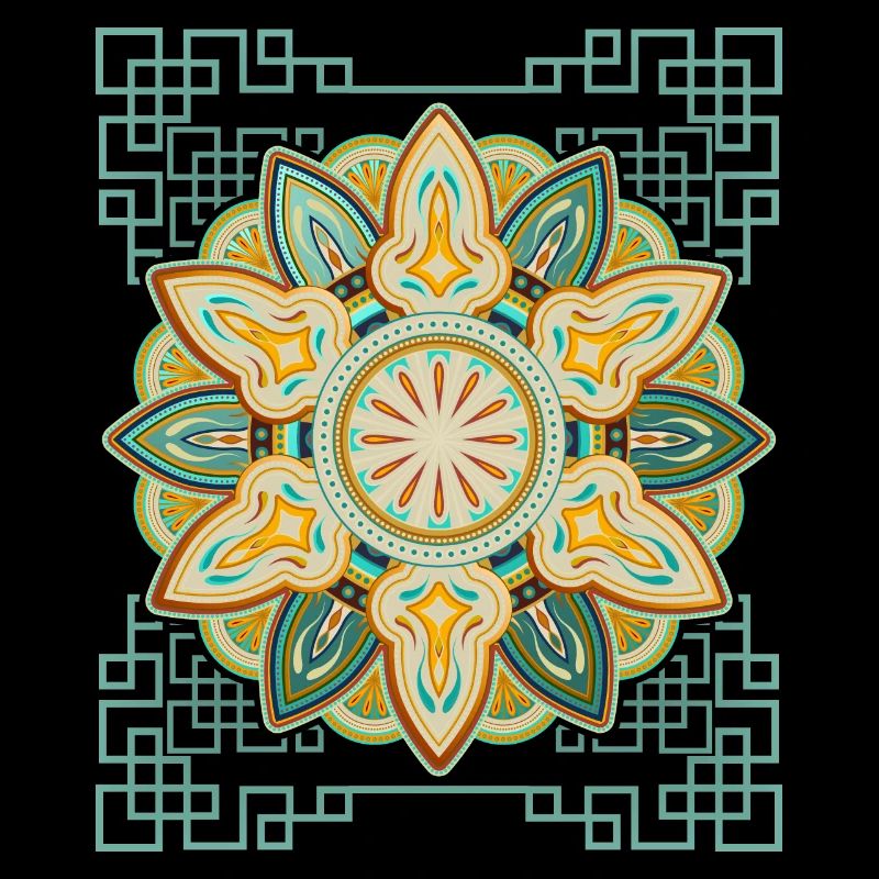 Vintage Mandala Design 3D Mandala