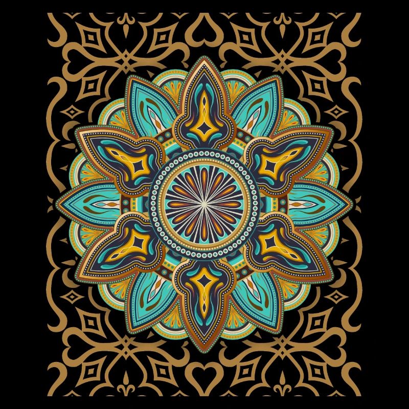 Mandala Design, 3D Mandala, Vintage Arabesque