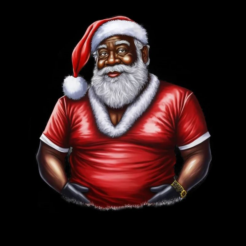 Weihnachtsmann Schwarzer Weihnachtsmann