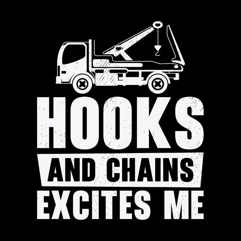 Tow Truck Driver Breakdown Lorry Hooks Chains