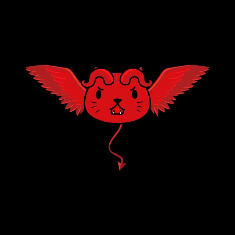 Cute devil cat