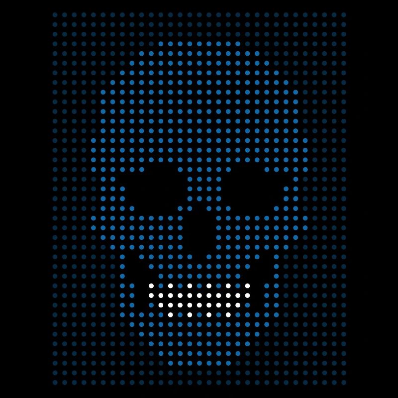 Digital dot skull