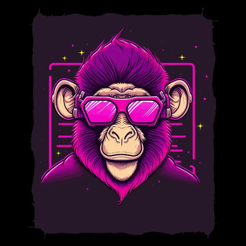 Affe mit Sonnenbrille