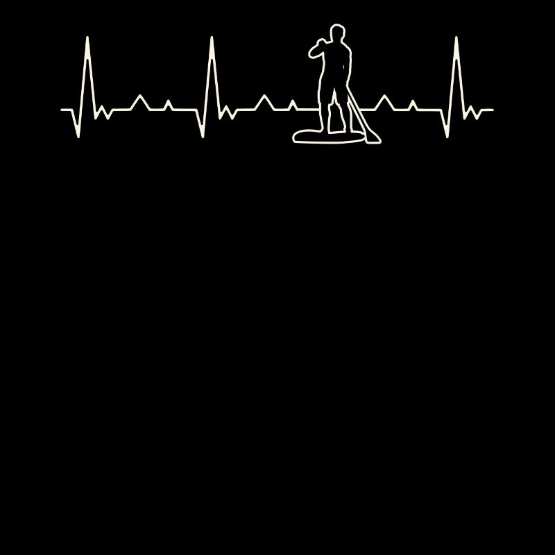 Paddel Board Typ. Herz. Liebe. Ekg. Impuls.