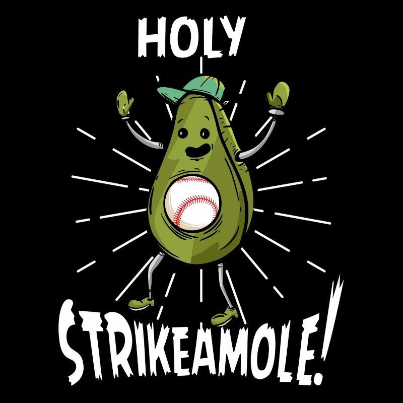 Holy Strikeamole Baseball Softball Avocat