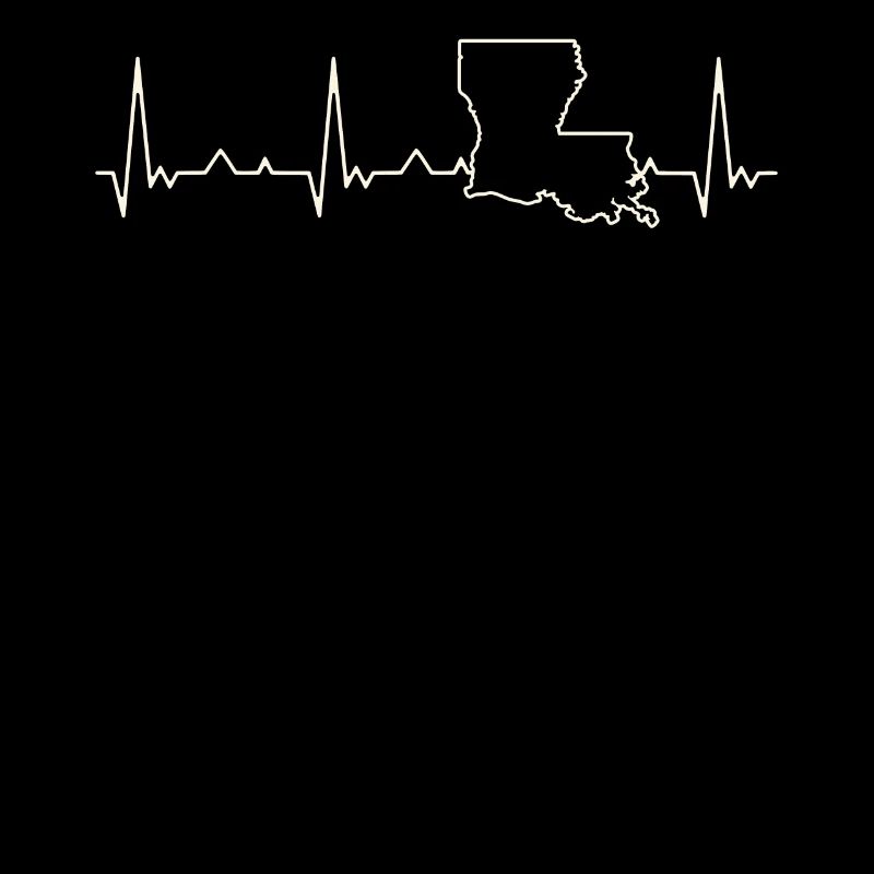 Loisiana State EE. UU. Corazón. Amor. Ekg.
