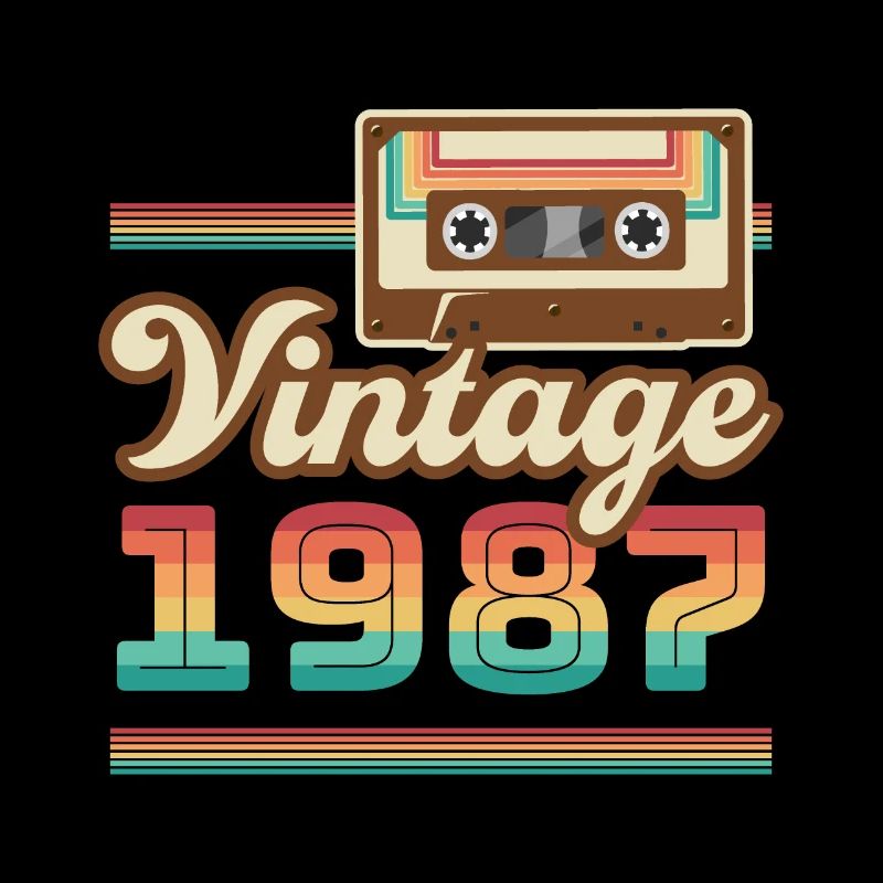 1987 Année de construction Idée cadeau vintage rétro