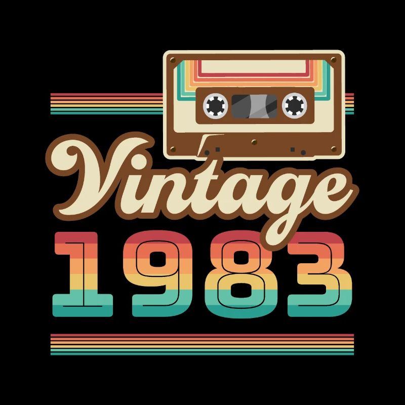 1983 Année de construction Idée cadeau vintage rétro