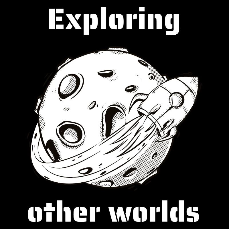 Exploring Other Worlds Retro Outer Space Designs