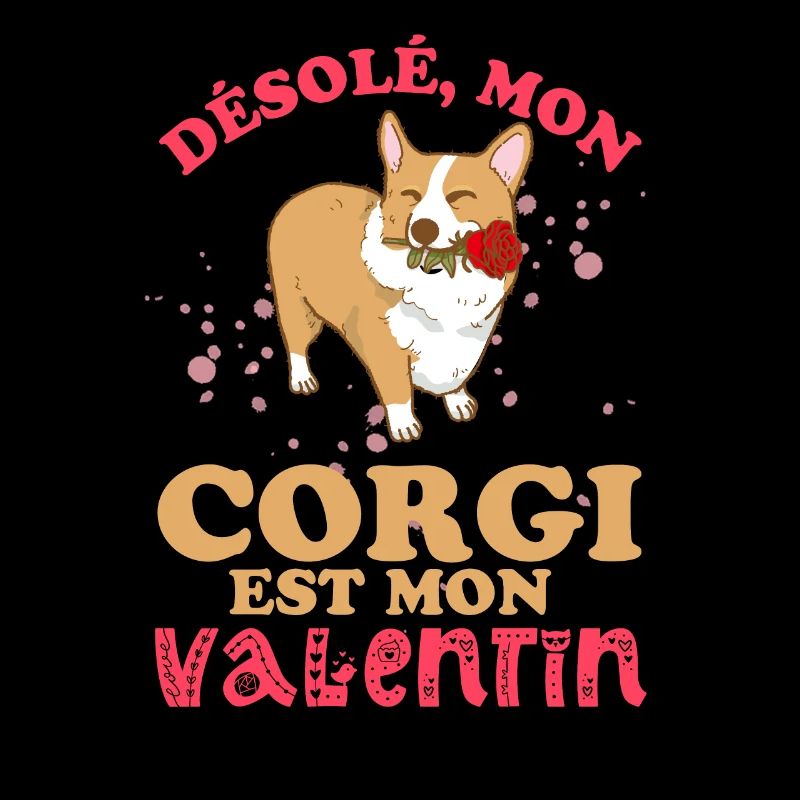 Désolé Mon corgi est mon valentin