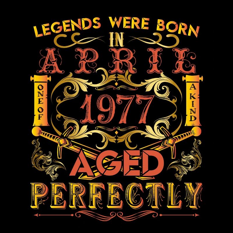1977 April - Geburtstag 1977 Legenden April