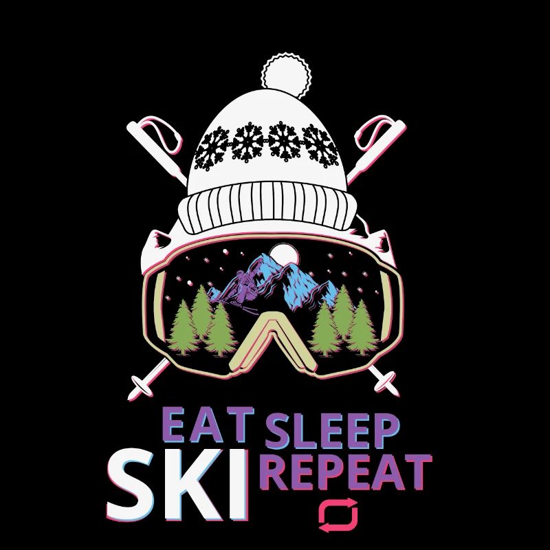 Eat sleep Ski repeat