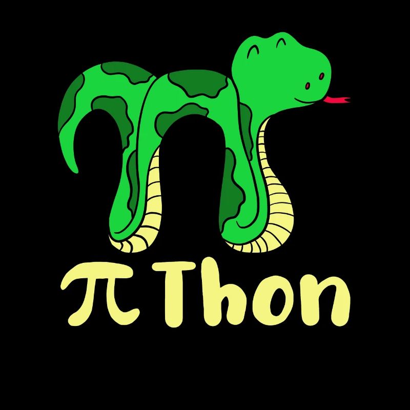 Lustige Schlange Pi Tag Mathe Python Wissenschaft Witz