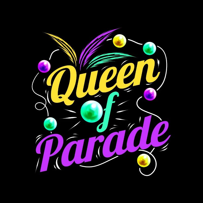 Logo de la reine de parade pour Mardi Gras