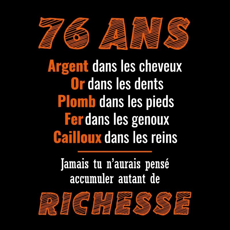 76 Ans Anniversaire Drôle Idée Cadeau