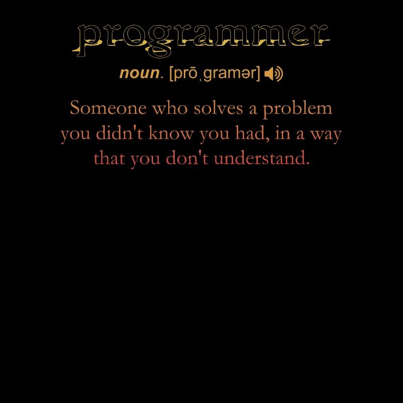 Programmer Funny Definition Coding Humor Vintage