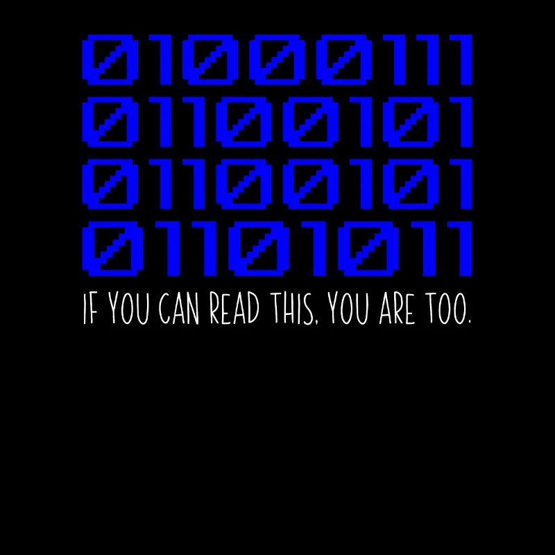 Funny Coder Binary Code Programmer Développeur