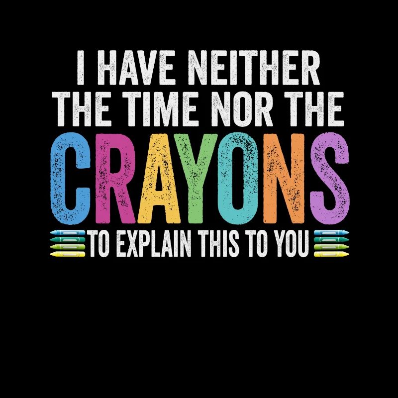 Ich habe nicht die Zeit oder die Buntstifte