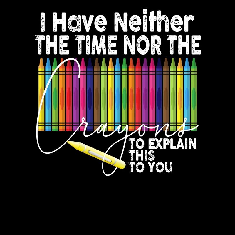 Ich habe nicht die Zeit oder die Buntstifte