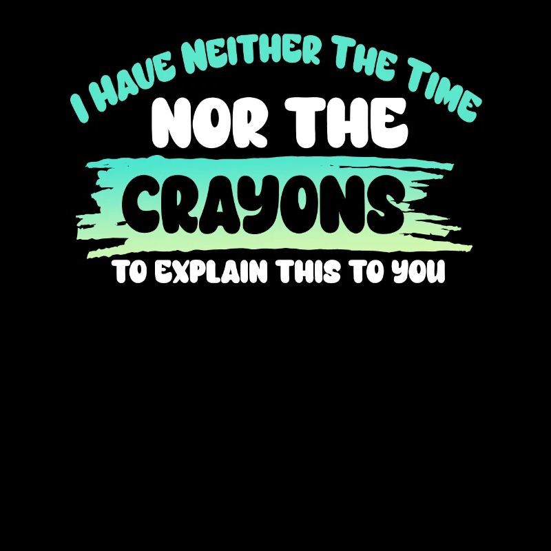 Ich habe nicht die Zeit oder die Buntstifte
