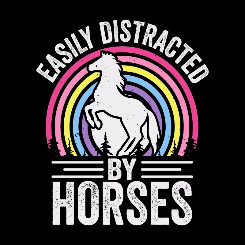 Facilement distrait par les chevaux