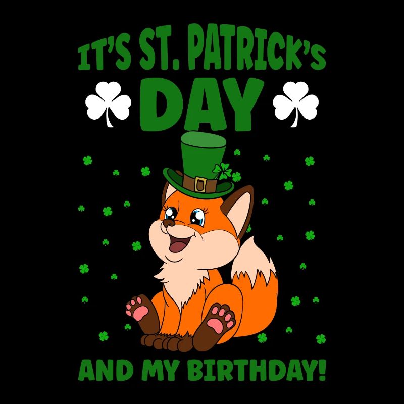 Cute Fox Clover St. Patrick's Day