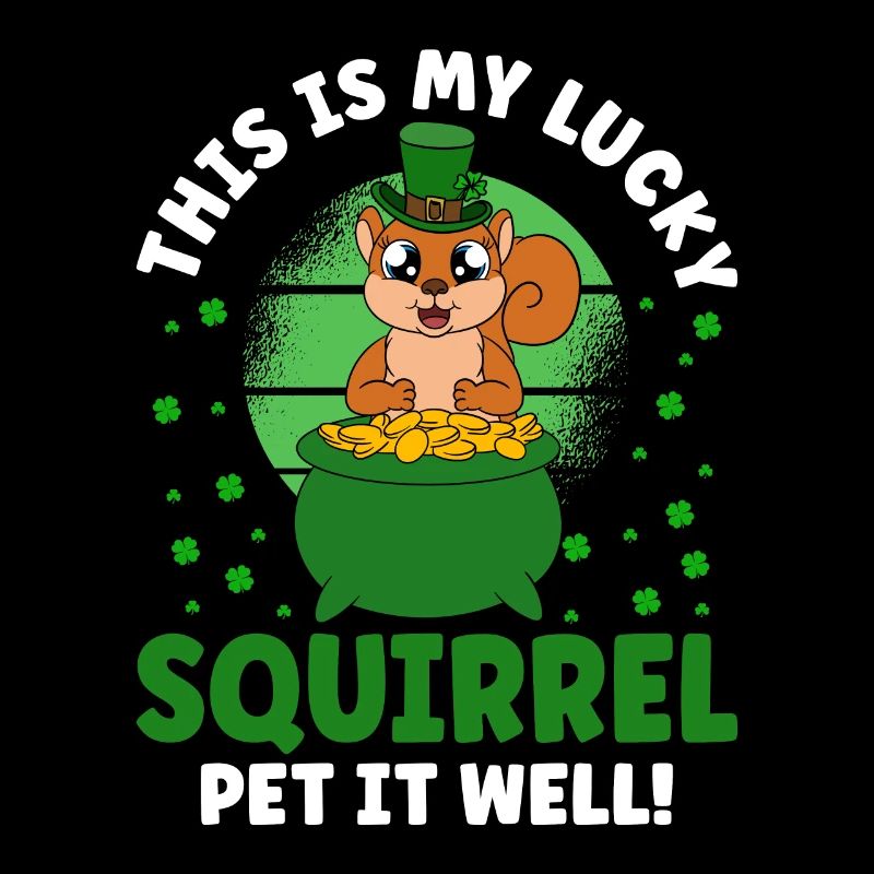 Écureuil Clover Saint-Patrick