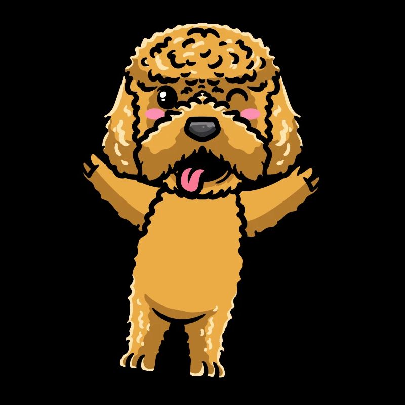 Kawaii Cockapoo Hund Emoticon