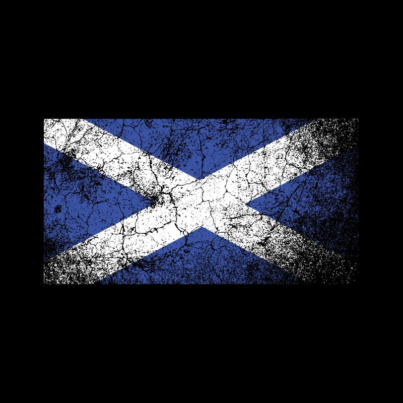 Drapeau écossais vintage, Grunge Saltire
