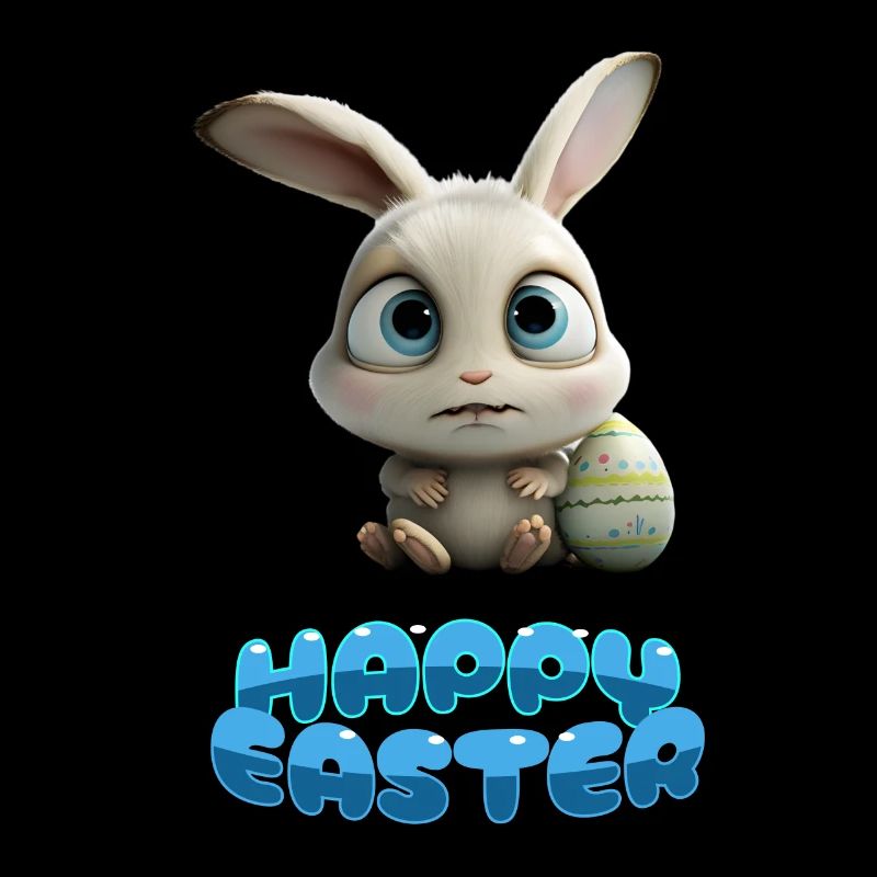 Funny Cute Happy Easter Bunny