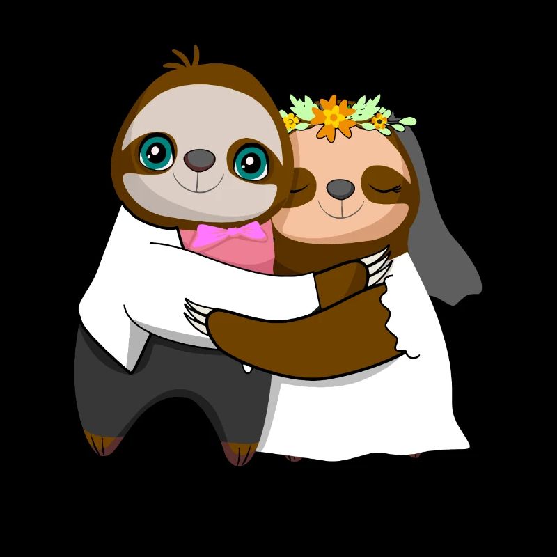 Wedding Day Married Sloth Whisperer