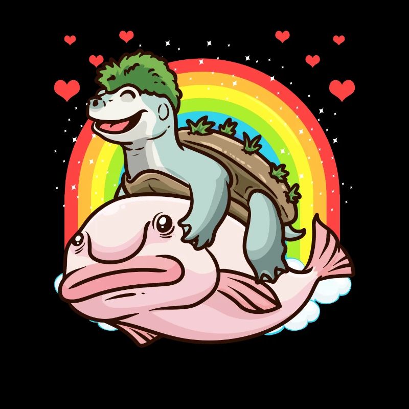Mary River Schildkröte Und Blobfisch