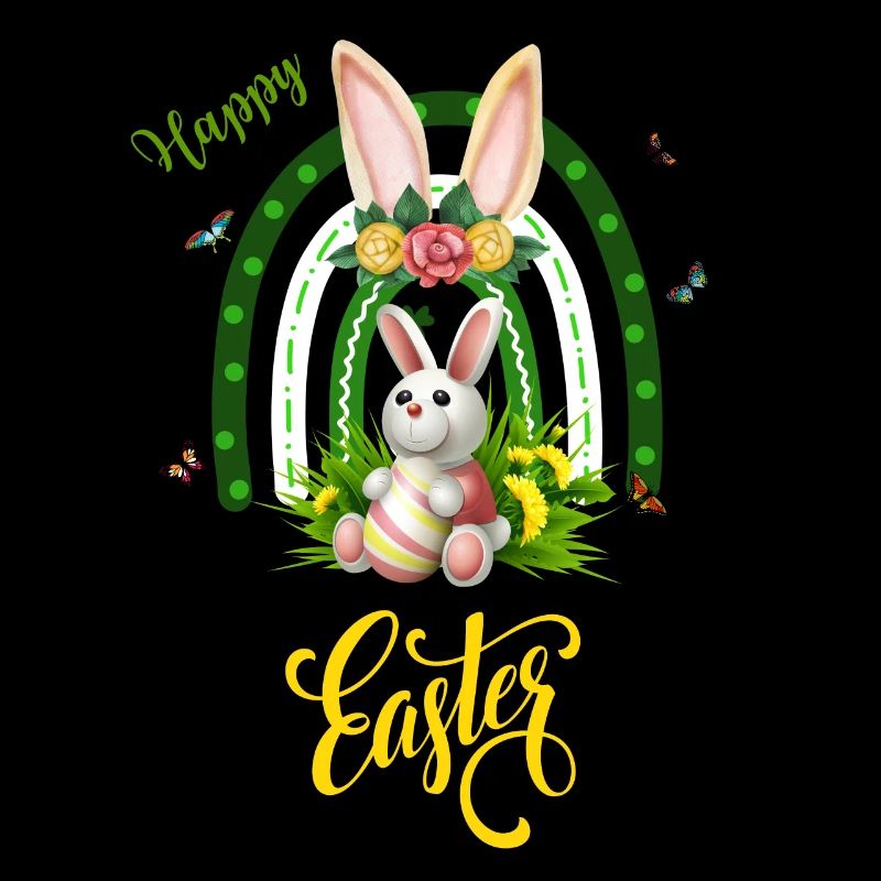 Funny design Lapin de Pâques magique happy easter